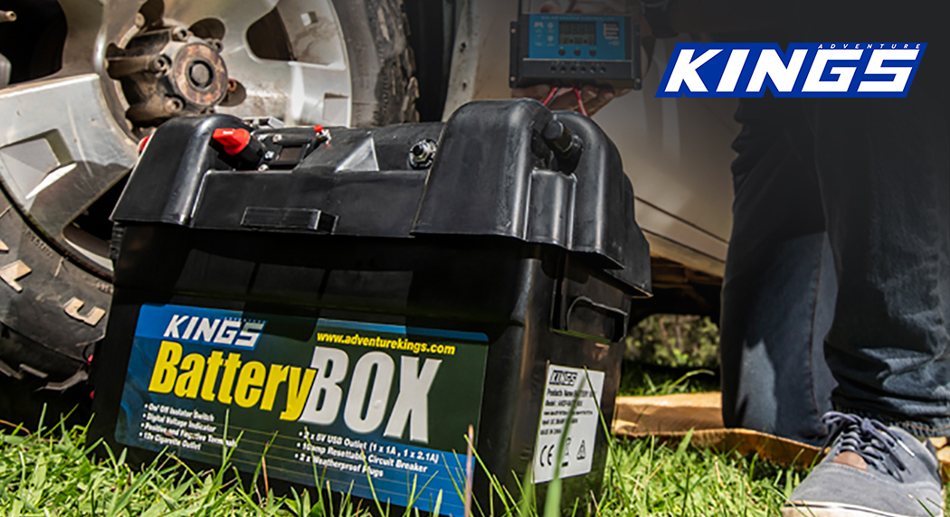 Adventure Kings 4WD Maxi Battery Box 12V Portable Deep Cycle AGM